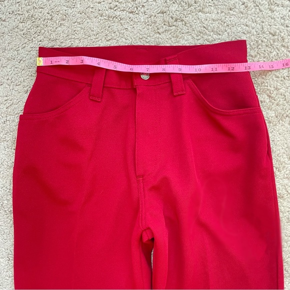 Vintage Levis for Gals Sta-Prest Big E White Tab RARE Retro 60s 70s Flared Pants - Picture 11 of 16